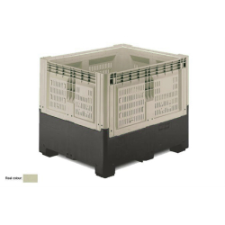 Caisse-palette repliable Ajour&eacute;e avec 2 semelles - SMP-1982-093 - Linum