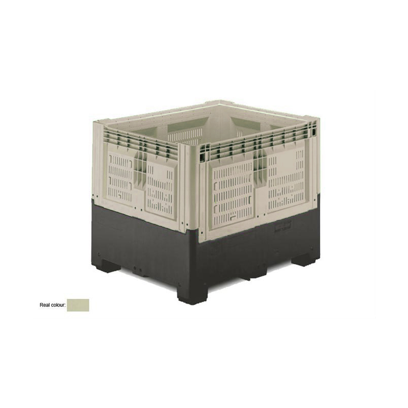 Caisse-palette repliable Ajour&eacute;e avec 2 semelles - SMP-1982-093 - Linum