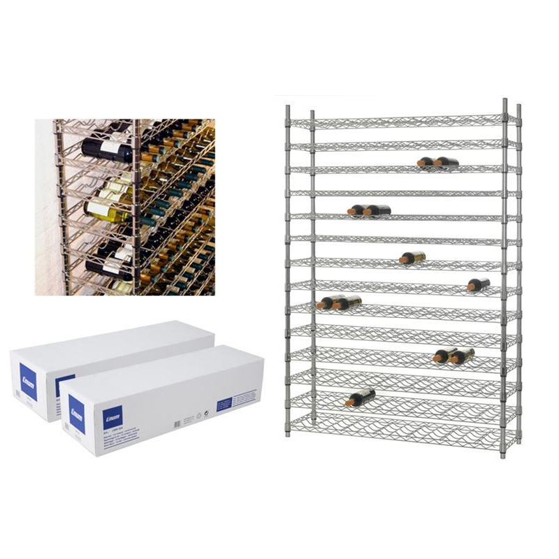 Colonnette de Stockage 14 Niveaux Chrom&eacute;e - LWR-1014-845 - Linum