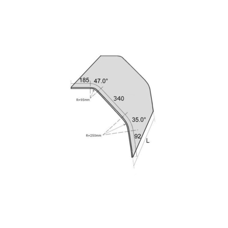 Vitre panoramique Verre Tremp&eacute; sans trous - PNR-9070-000 - Linum
