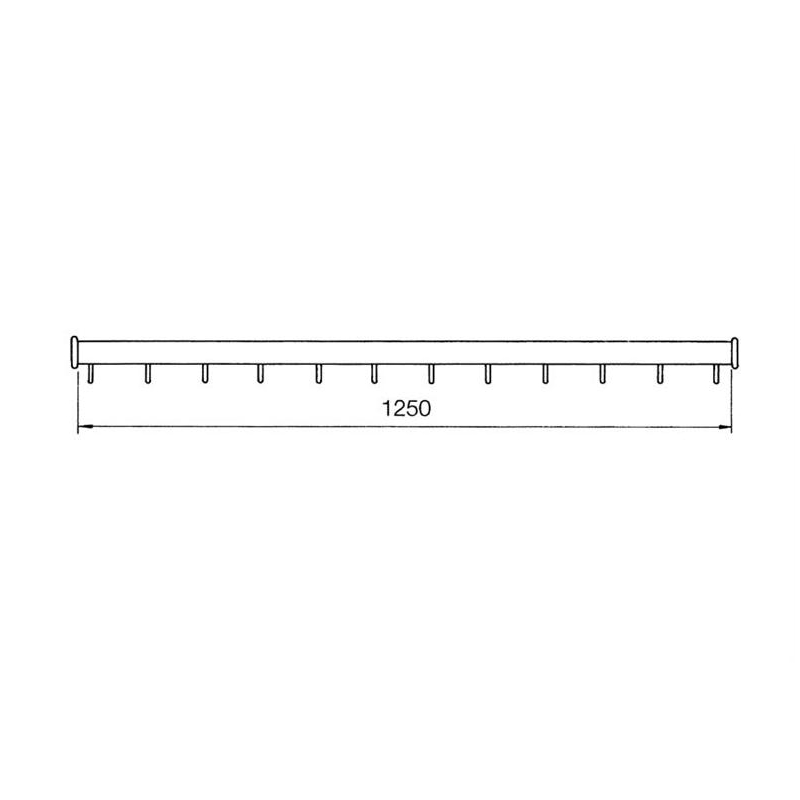 Penderie pour chambres froides Barre &agrave; viande droite - CHB-3054-852 - Linum