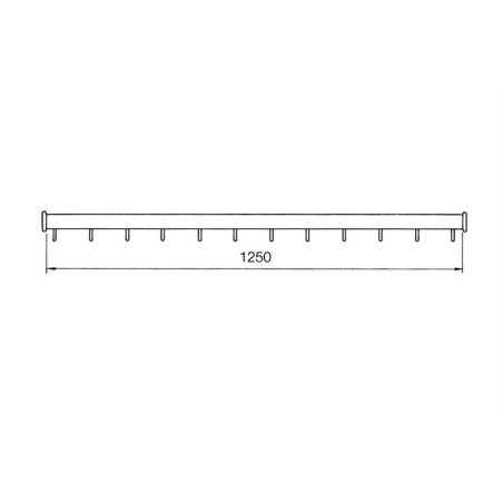 Penderie pour chambres froides Barre &agrave; viande droite - CHB-3054-852 - Linum