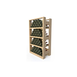 Casier &agrave; vin en bois avec niveaux ajustables - VSR-4240-000 - Linum