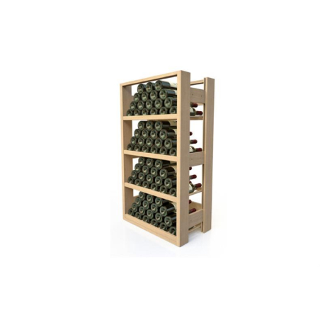 Casier &agrave; vin en bois avec niveaux ajustables - VSR-4240-000 - Linum
