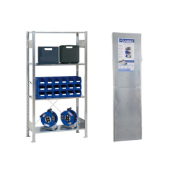 Kit Rayonnage Acier Zingu&eacute; 4 Niveaux - LRG-4512-000 - Linum
