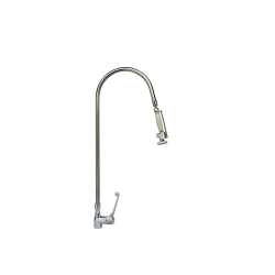 Douchette de Pr&eacute;lavage Classic en Inox avec Colonne Pli&eacute;e et Flexible Retractable - LKL-3618-000 - Linum