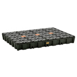 Bac de r&eacute;tention HD bas 250L avec caillebotis - REC-0015-020 - Linum