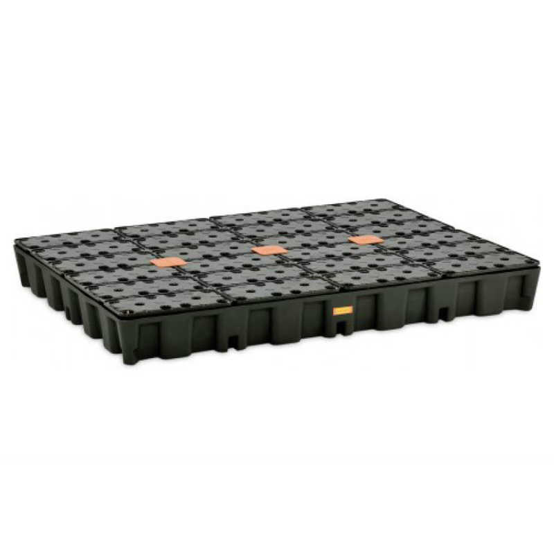 Bac de r&eacute;tention HD bas 250L avec caillebotis - REC-0015-020 - Linum