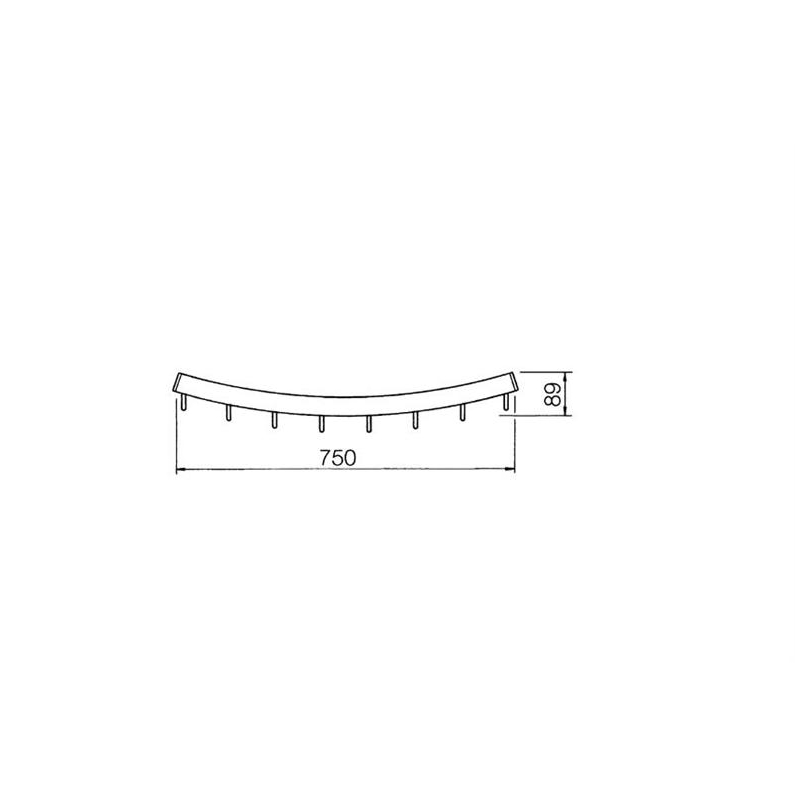 Penderie pour chambres froides Barre &agrave; viande Long Dessous - CHB-3084-852 - Linum
