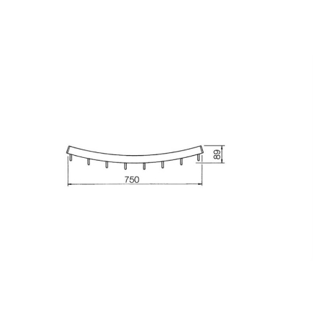 Penderie pour chambres froides Barre &agrave; viande Long Dessous - CHB-3084-852 - Linum