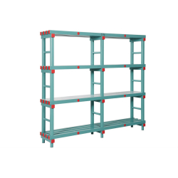 Rayonnage en plastique Robuste 1500x400x1820mm - RAC-1504-040 - Linum