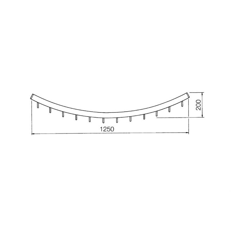 Penderie pour chambres froides Long Dessus avec Fixations Murales - CHB-3086-852 - Linum