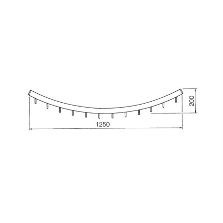 Penderie pour chambres froides Long Dessus avec Fixations Murales - CHB-3086-852 - Linum