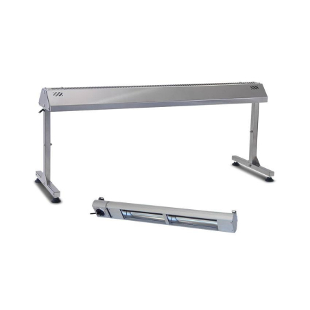 Support Inox pour Lampe Chauffante 900mm avec Lampe Infrarouge Incluse - ROB-0063-000 - Linum