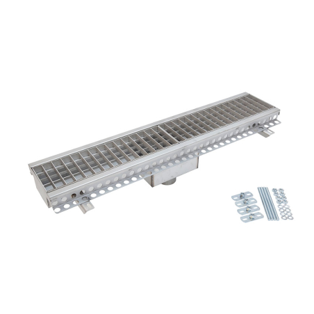 Caniveau de Drainage en Inox Sortie Verticale - FMG-0011-000 - Linum