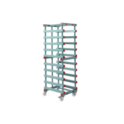 Chariot pour bacs en plastique 10 niveaux 600x400 - RTT-6010-040 - Linum