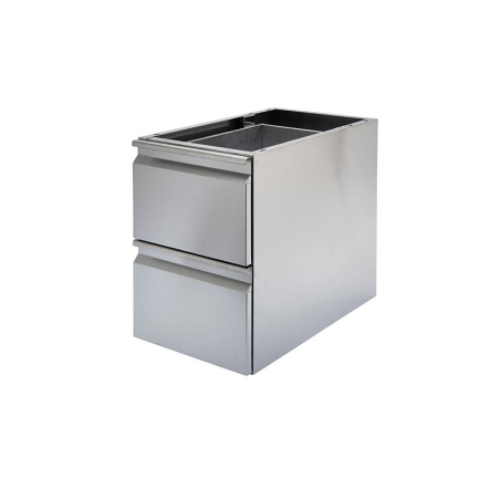 Coffret Neutre Inox &agrave; 2 Tiroirs GN1/1 - LIC-1270-841 - Linum