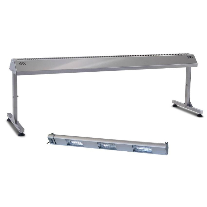 Support Inox pour Lampe Chauffante 1200mm avec Lampe &agrave; Quartz Incluse - ROB-0074-000 - Linum