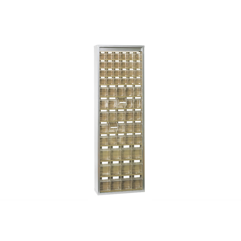 Armoire M&eacute;tallique Organisatrice - 665x250x2000 mm avec 61 Blocs-Tiroirs - STR-7100-093 - Linum