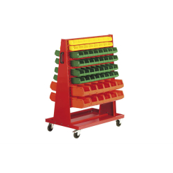 Chariot pour bacs double face avec bacs compris - STR-8002-070 - Linum