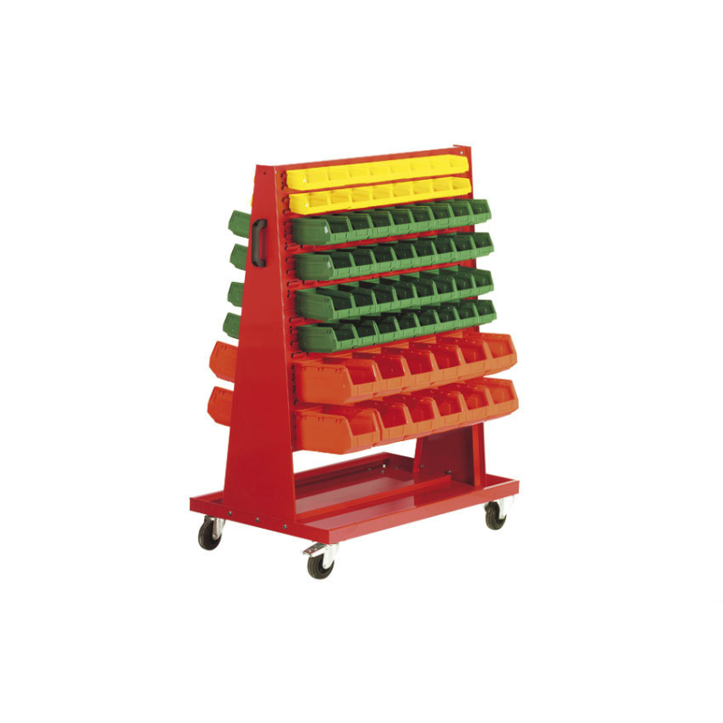 Chariot pour bacs double face avec bacs compris - STR-8002-070 - Linum