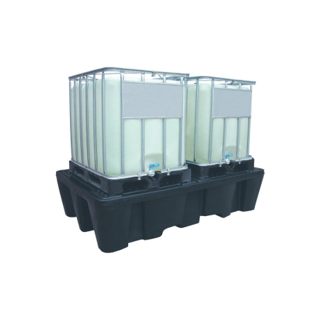 Bac de r&eacute;tention pour 2 IBC - 1130 L - REJ-2002-020 - Linum