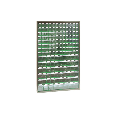 Armoire m&eacute;tallique avec blocs-tiroirs basculants 1265x250x2000 mm - STR-7101-040 - Linum