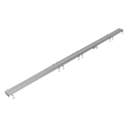 Caniveau de drainage en inox avec sortie centrale &Oslash;75mm horizontal - FMG-0006-000 - Linum