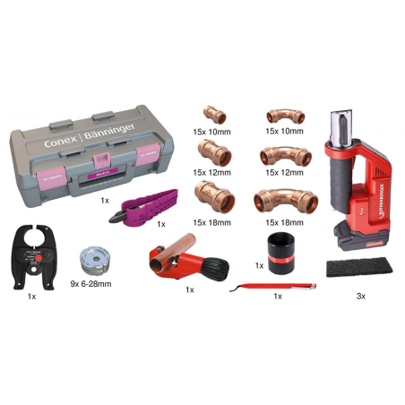 Outils de sertissage Kit de D&eacute;marrage avec 9 Inserts - CMM-9000-000 - Linum
