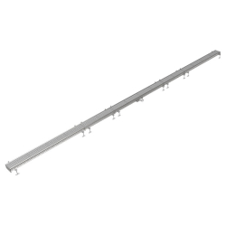 Caniveau de Drainage en Inox &agrave; Sortie Centrale &Oslash;75mm Horizontal - FMG-0008-000 - Linum