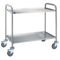 Chariot de Service 2 Niveaux en Inox - 5041 - Virtus