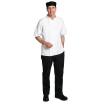 Whites Boston koksbuis korte mouw wit M