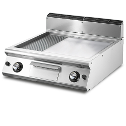 Fry-top Gaz Professionnel 1/3 Rainur&eacute;e 2/3 Lisse - VS7080FTRGVT - Virtus