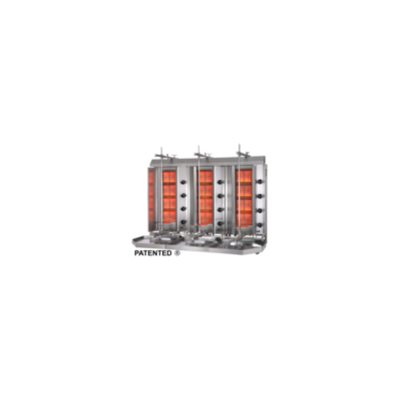 Kebabgrill (3x) 14kw - Potis RS MU - GD4/N D RSMU 3x