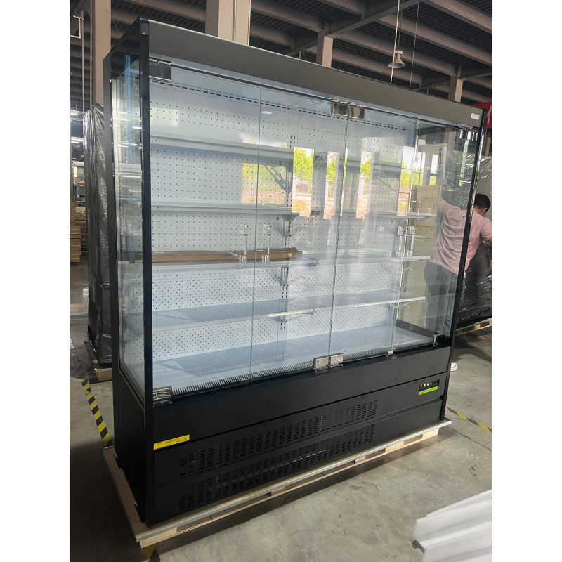 Gekoelde wandvitrine met LED en draaideuren 1.5 m - BLF-1566GA