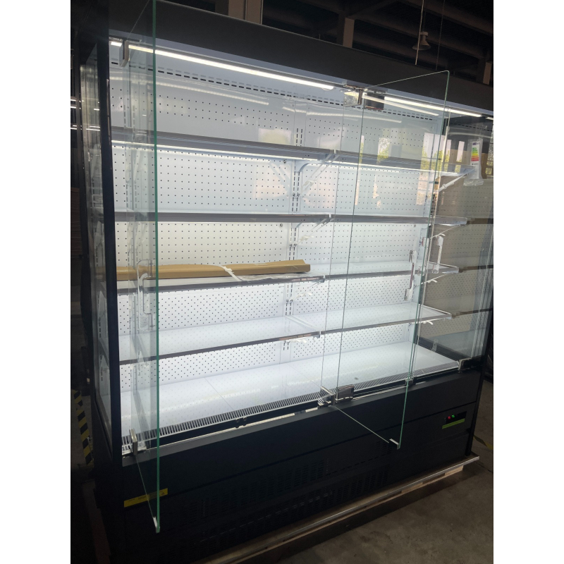 Gekoelde wandvitrine met LED en draaideuren 2 m - BLF-2066GA