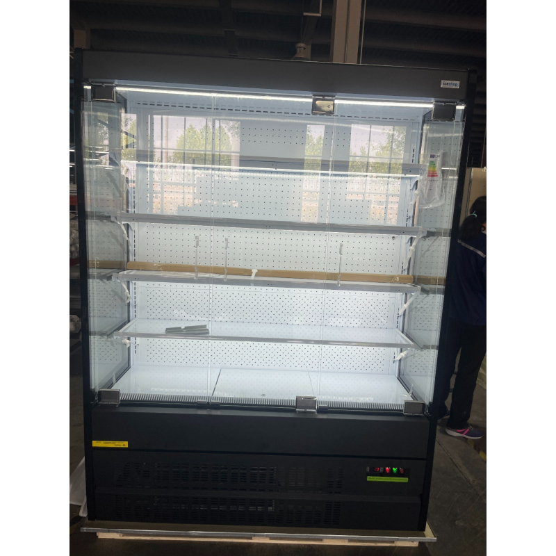 Gekoelde wandvitrine met LED en draaideuren 2 m - BLF-2066GA