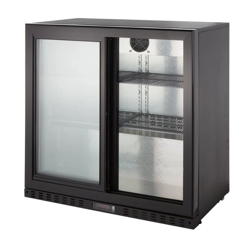 2 deurs led koelkast bar