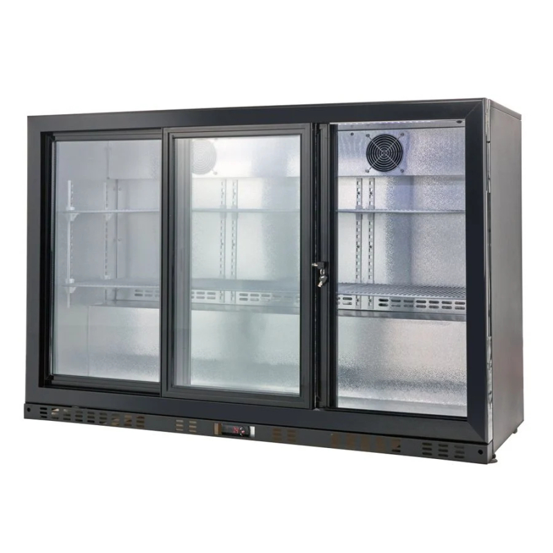 Horeca barkoeling met 3 glazen schuifdeuren 289L