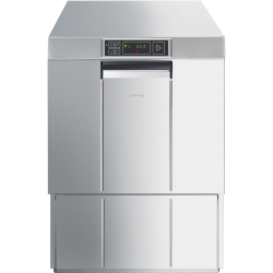 Lave-vaisselle &agrave; chargement frontal r&eacute;hauss&eacute;
 Dimensions panier 500x500 mm - SMEG - SPD516S
