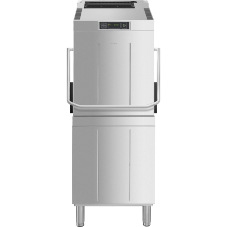 Lave-vaisselle &agrave; capot 500x500 Easyline Capot double paroi Pompe de vidange 2 paniers fournis
 adoucisseur int&eacute;gr&eacute; condensseur 