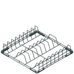 Panier pour 18 assiettes &Oslash; 315mm, dim. 500x500mm - SMEG - WB50D01