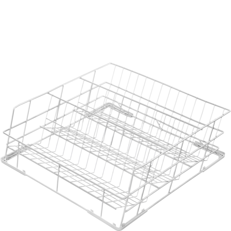 Panier avec fond inclin&eacute; 3 rang&eacute;es pour verres &agrave; pieds max &Oslash; 135mm, dim. 500x500mm - SMEG - WB50G04