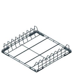 Panier pour 5 plateaux 600x400mm, dim. 600x500mm - SMEG - WB60T03