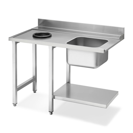 Table d'entr&eacute;e en 1200 mm, c&ocirc;t&eacute; gauche - SMEG - WT51200SHL