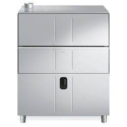 Lave-batterie, Topline, 600x1320, pompe de vidange,2 doseurs int&eacute;gr&eacute;s, adoucisseur int&eacute;gr&eacute; - SMEG - UW60132DPS