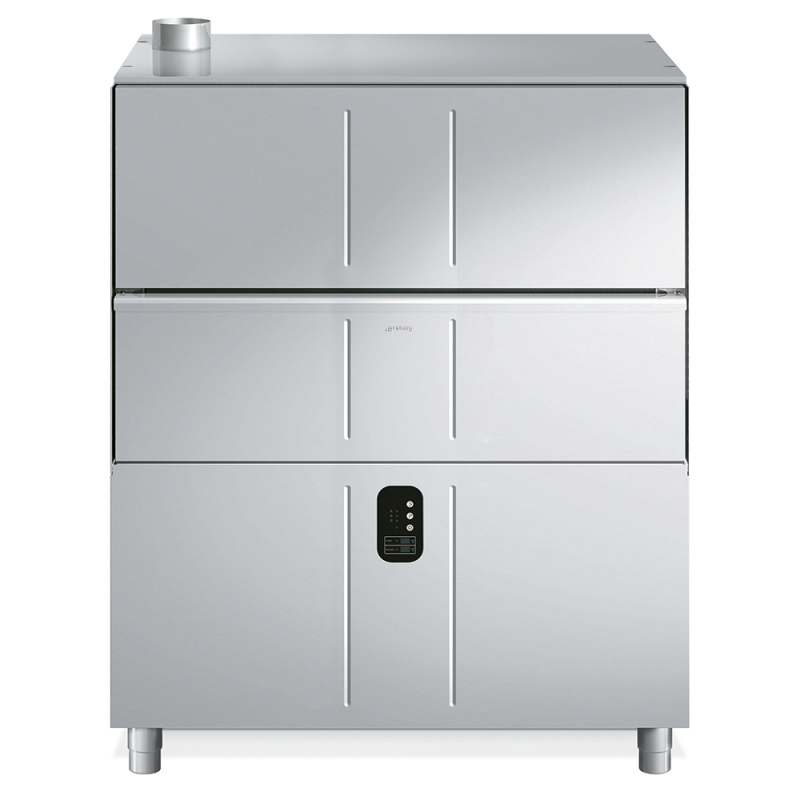 Lave-batterie, Topline, 600x1320, pompe de vidange,2 doseurs int&eacute;gr&eacute;s, adoucisseur int&eacute;gr&eacute; - SMEG - UW60132DPS
