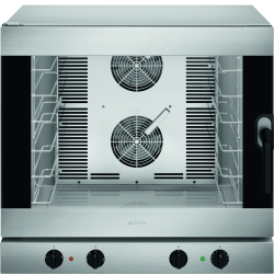Four &agrave; chaleur tournante inox - Capacit&eacute; 6 plaques 600x400mm ou GN1/1 
 798x757x793mm
 400V 3N 50Hz / 16 kW
 Contr&ocirc;le &eacute;lectro
