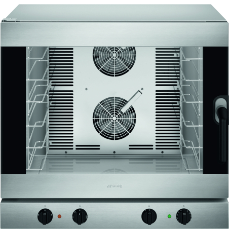 Four &agrave; chaleur tournante inox - Capacit&eacute; 6 plaques 600x400mm ou GN1/1 
 798x757x793mm
 400V 3N 50Hz / 16 kW
 Contr&ocirc;le &eacute;lectro