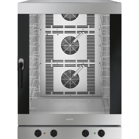 Four &agrave; chaleur tournante inox Capacit&eacute; 10 plaques 600x400mm ou GN1/1 
 798x772x1100mm 
 400V 3N 50Hz / 16 kW
 Contr&ocirc;le &eacute;lectr